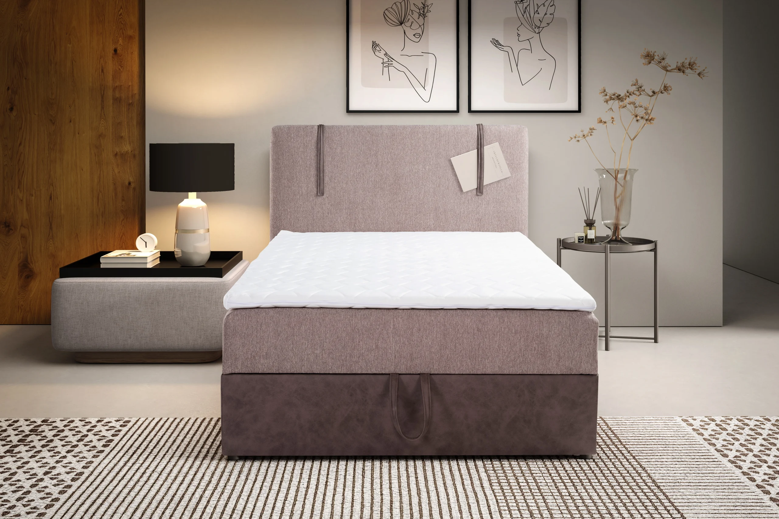 Torino 120 boxspring ágy